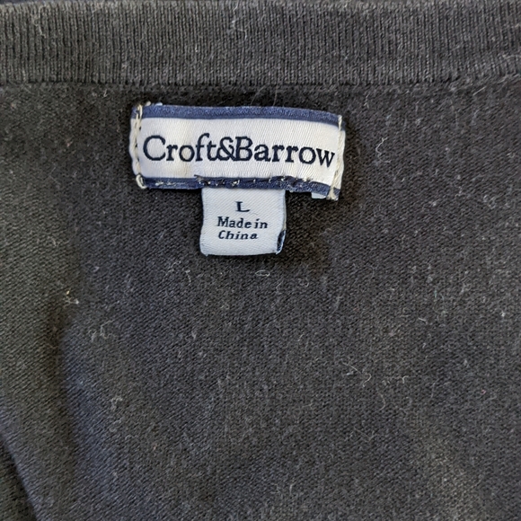 Black sweater with beaded edges - Picture 3 of 3